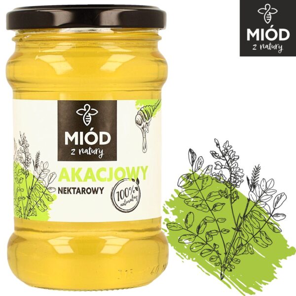 Miod AKACJOWY 400g logo - Natury Smak