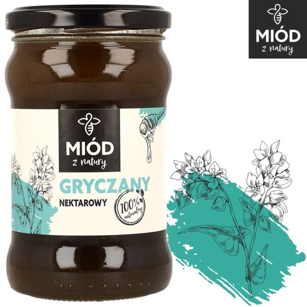 Miod GRYCZANY 400g logo - Natury Smak