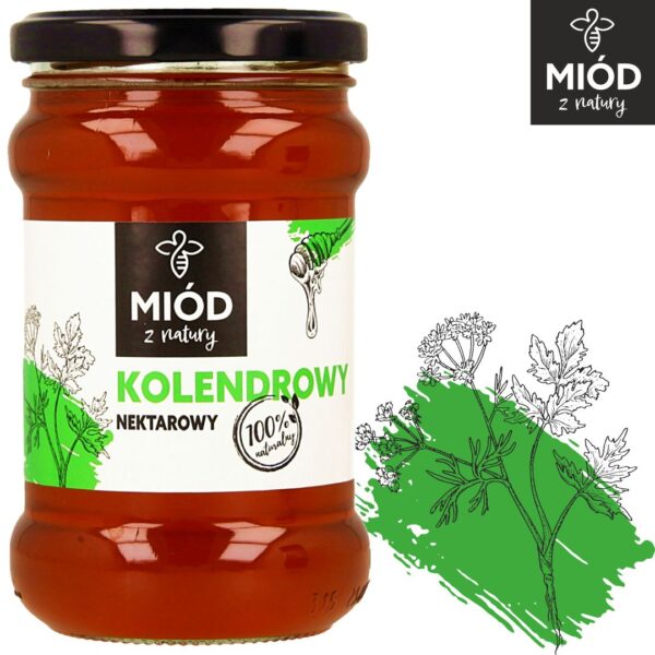 Miod KOLENDROWY 400g logo - Natury Smak